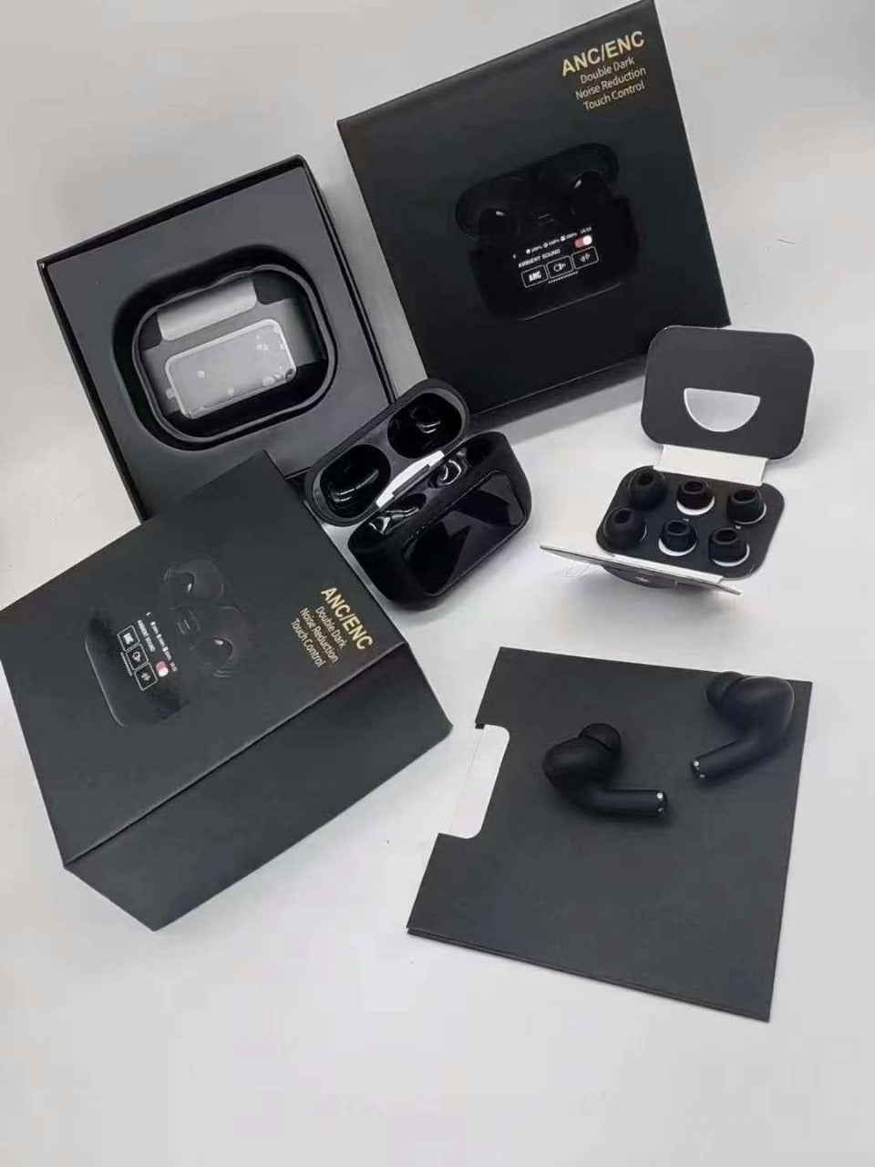 Airpods Pro2 With Screen Display ANC / ENC In Black